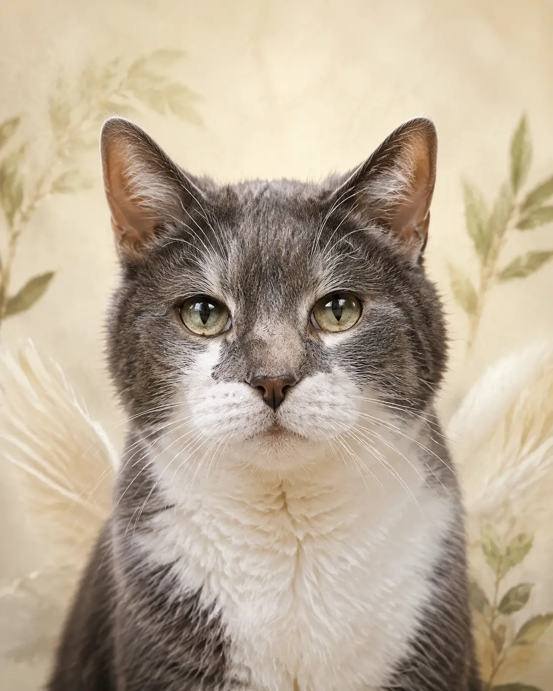 Gentle Angel memorial cat portrait
