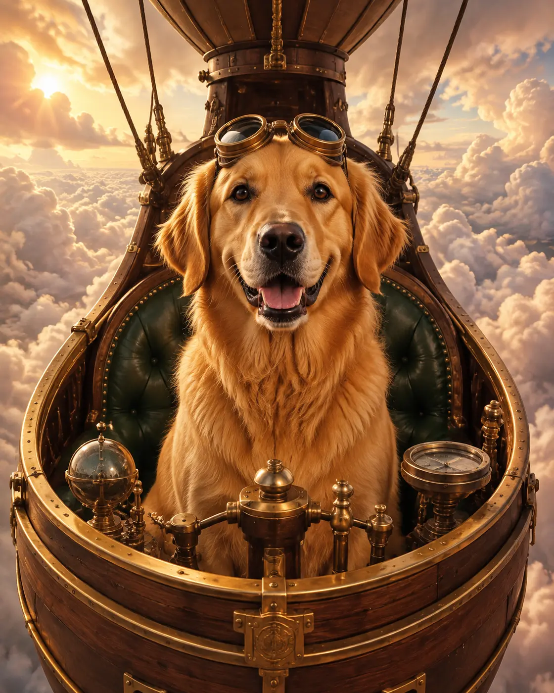 The Cloud Collector custom pet portrait example
