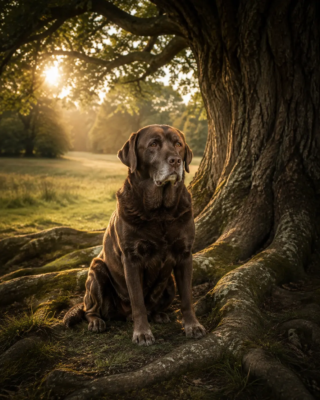Everlasting Oak memorial pet portrait