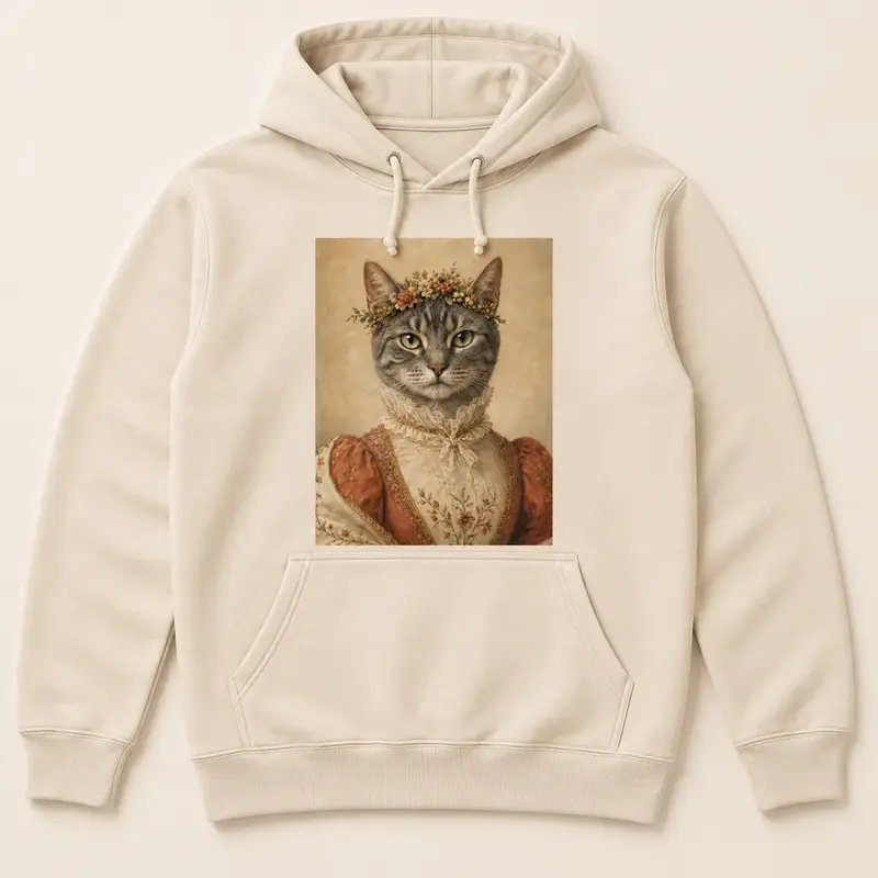 Portrait hoodie · Sand