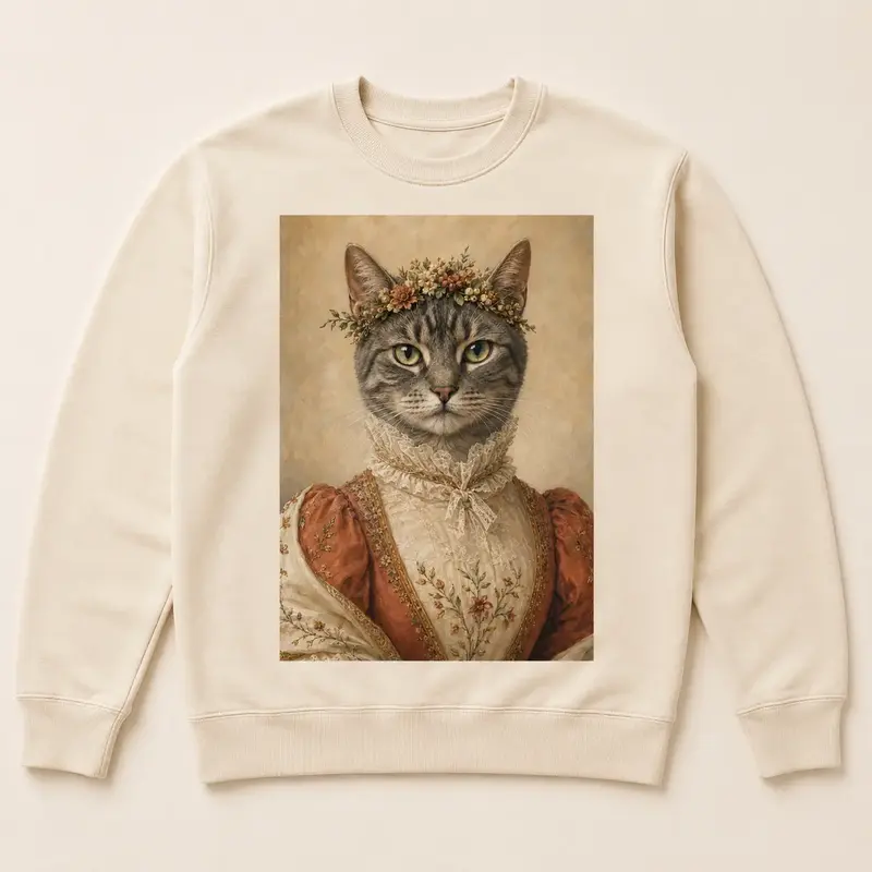 Portrait crewneck · Sand