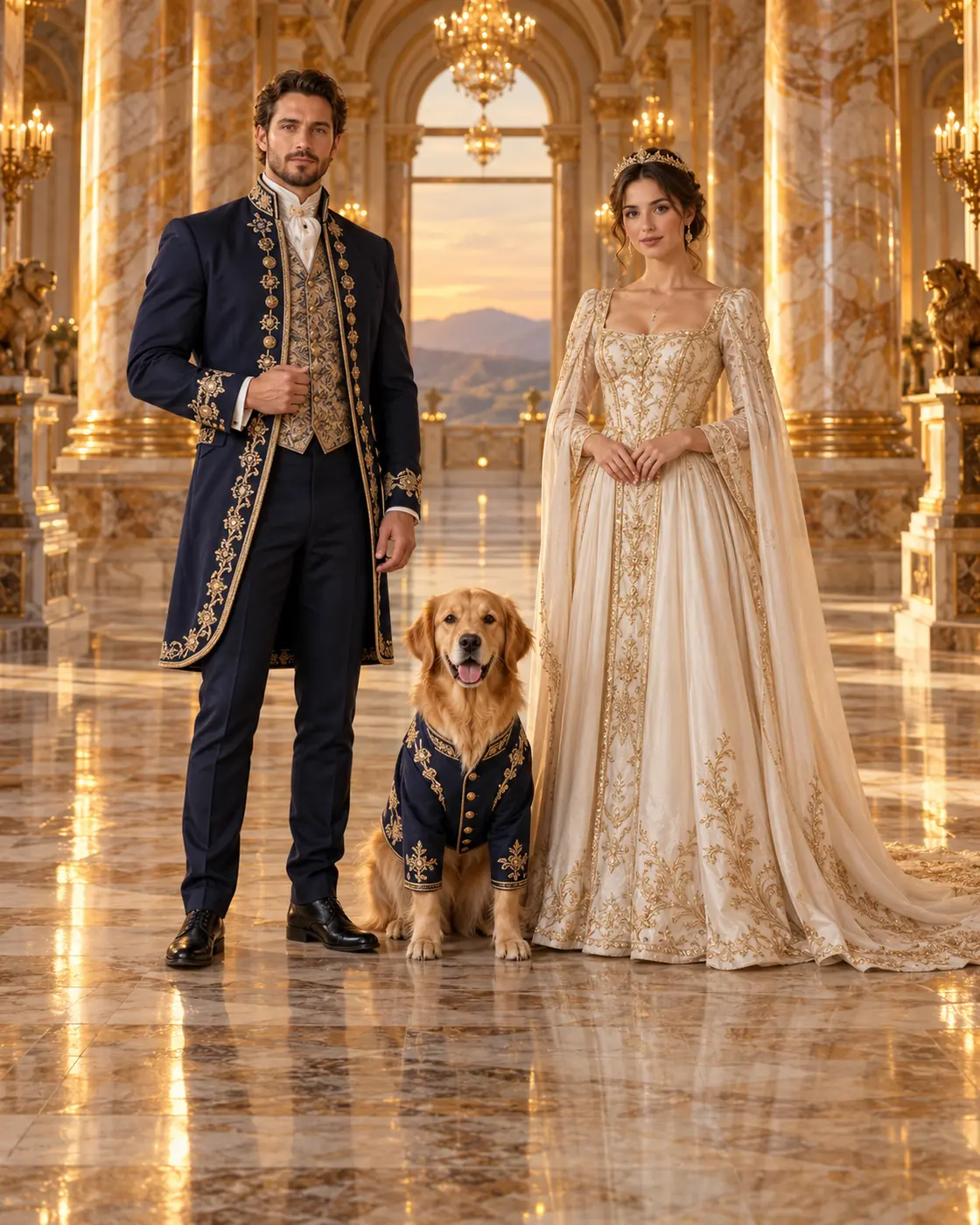 The Amber Throne Gallery People and Pets ensemble portrait master