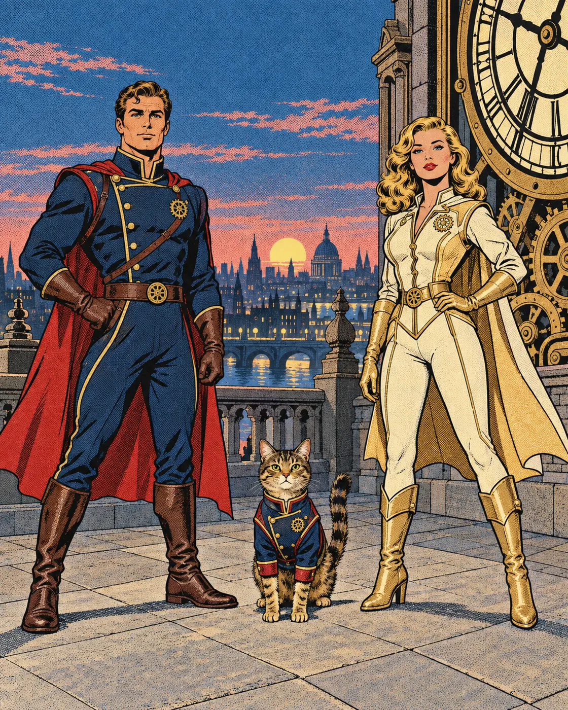 The Clocktower Patrol People and Pets ensemble portrait master