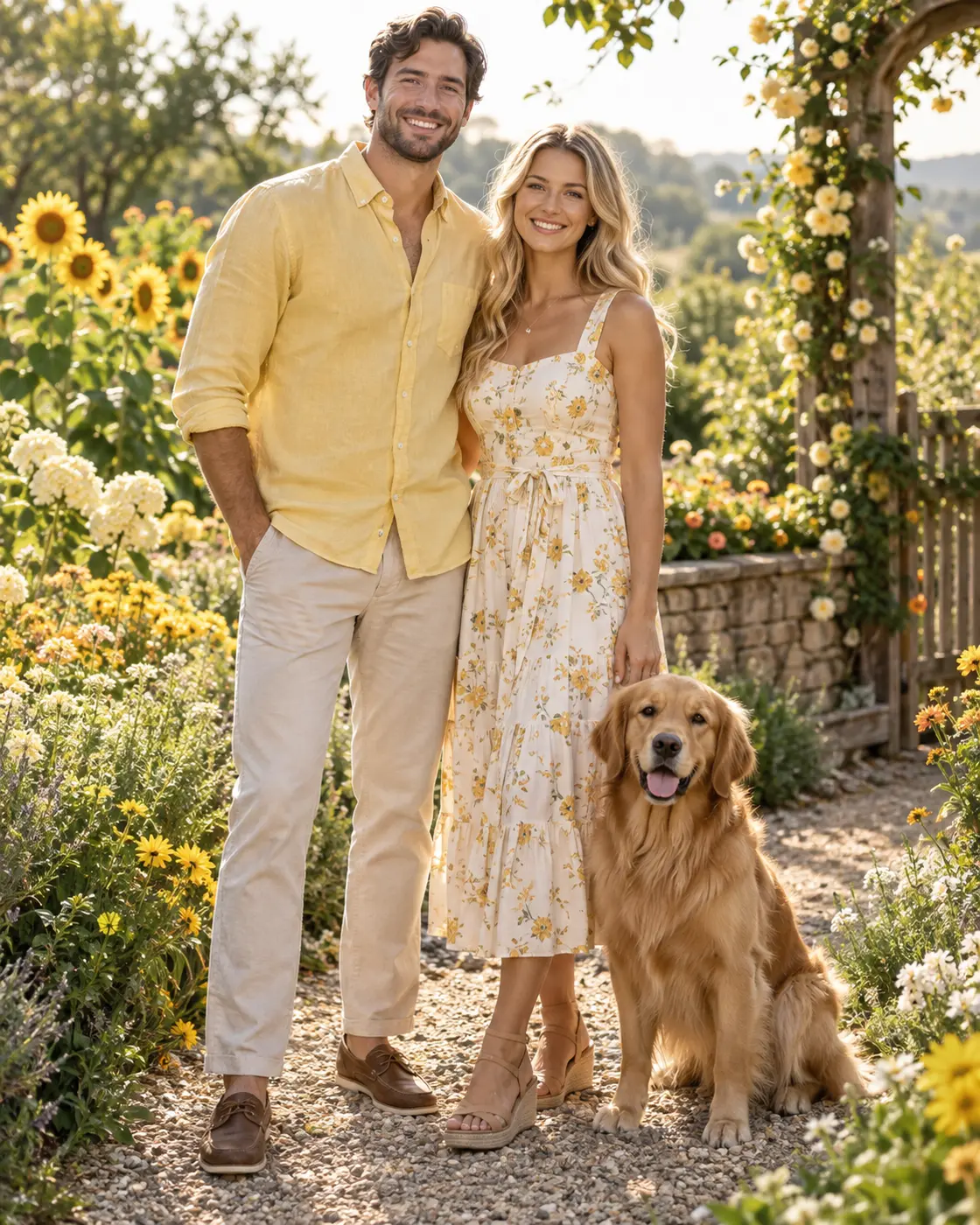 The Honeybee Garden People and Pets ensemble portrait master