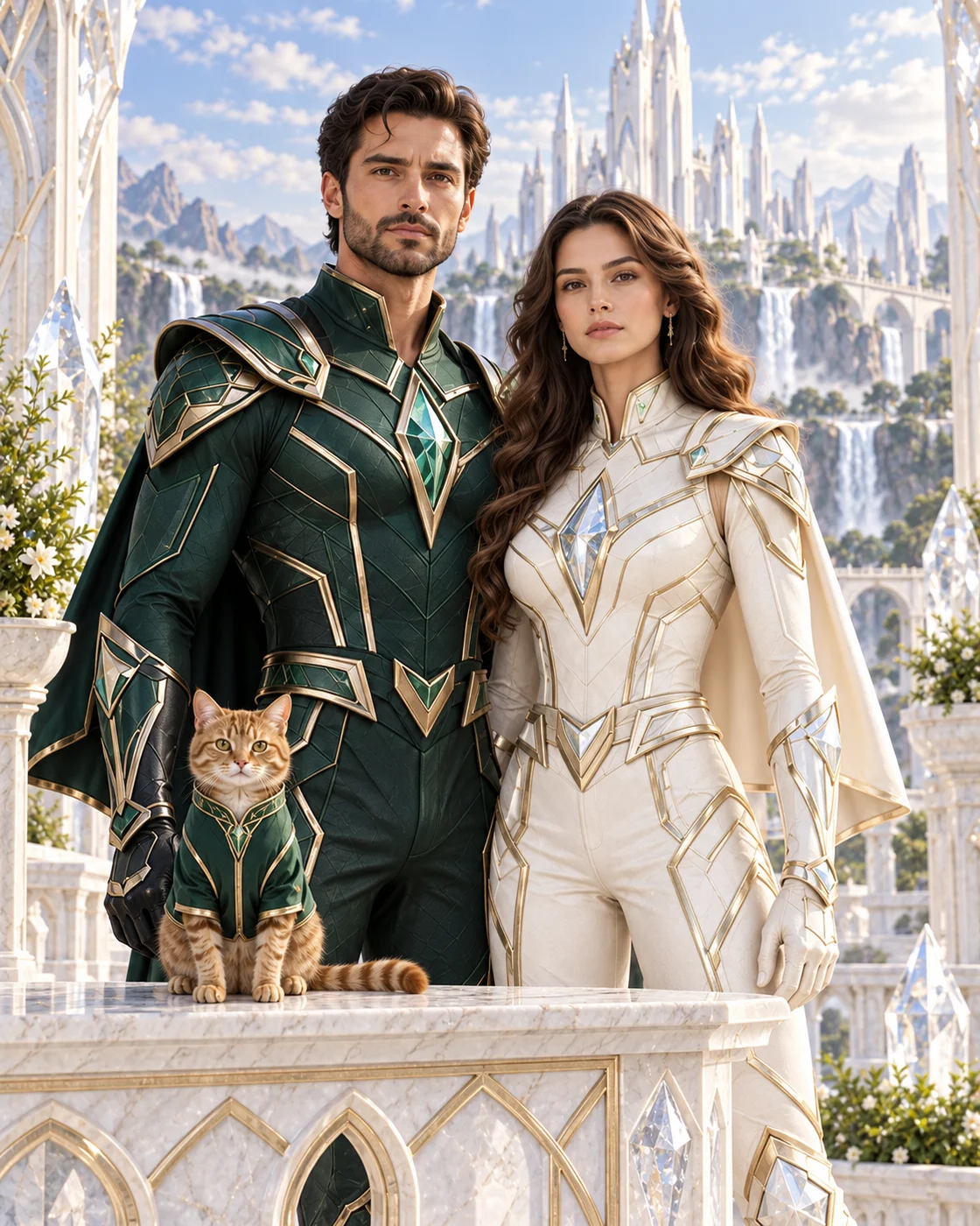 The Quartz Citadel People and Pets ensemble portrait master