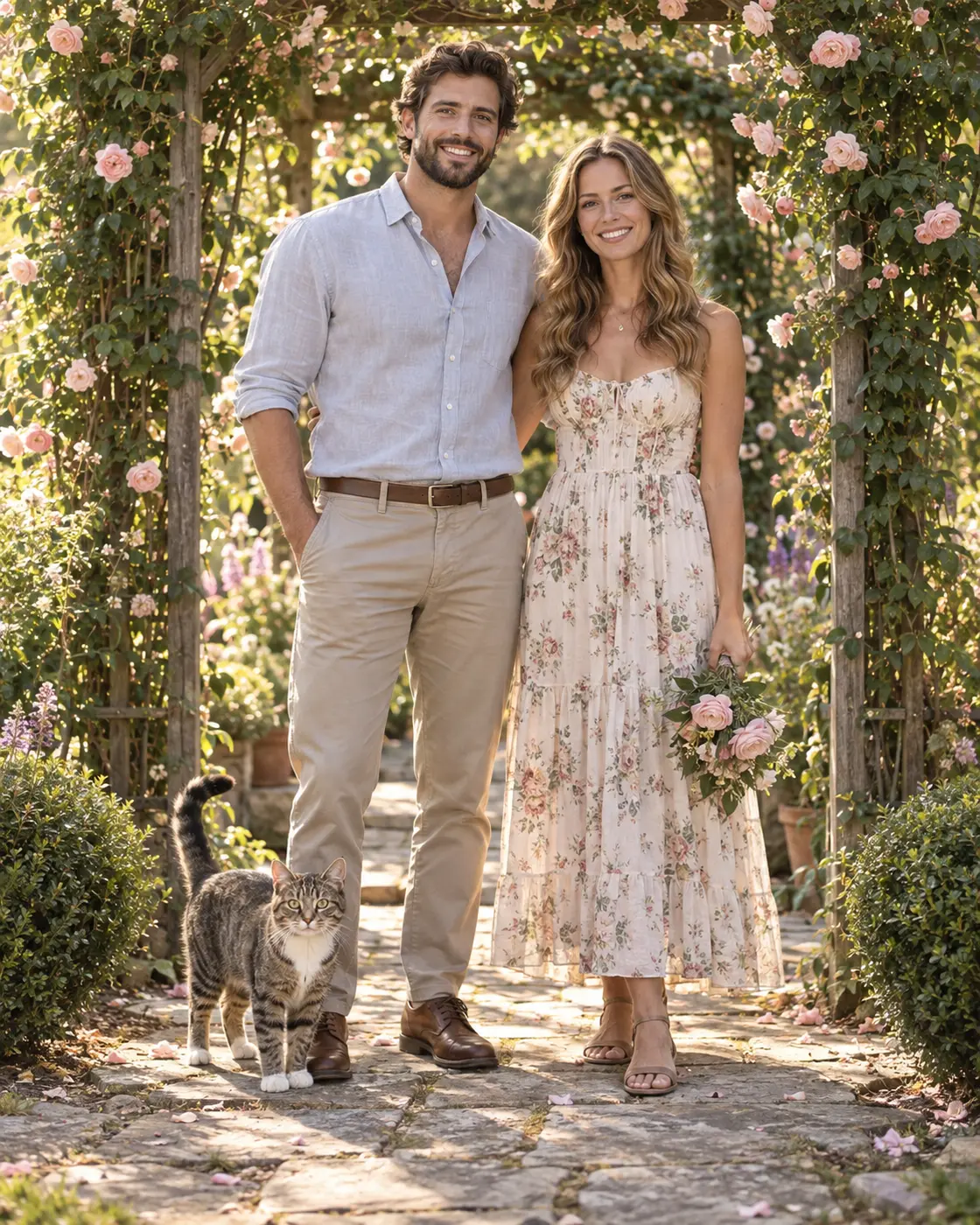 The Rose Arbor Memory People and Pets ensemble portrait master