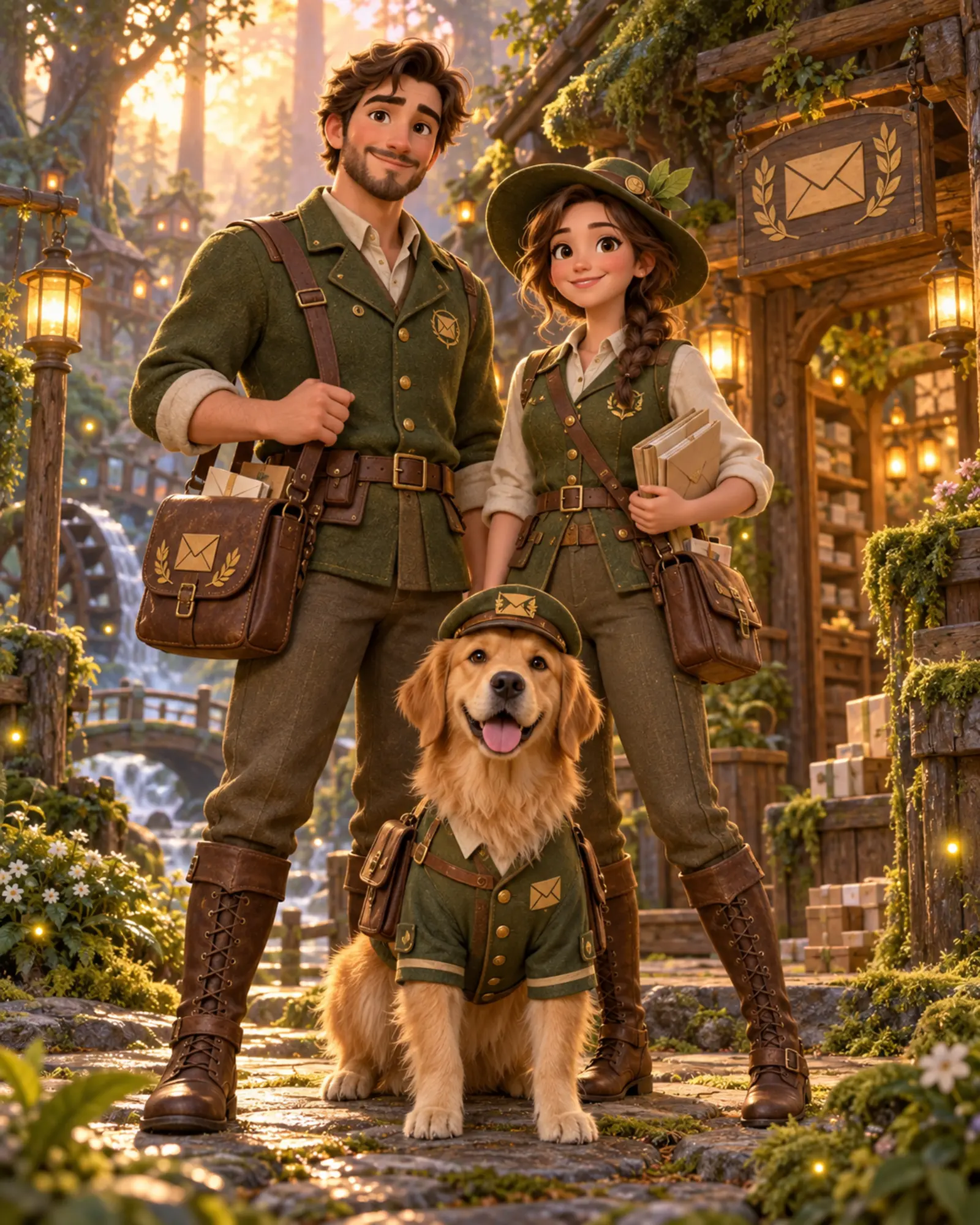 The Lantern Forest Post People and Pets ensemble portrait master