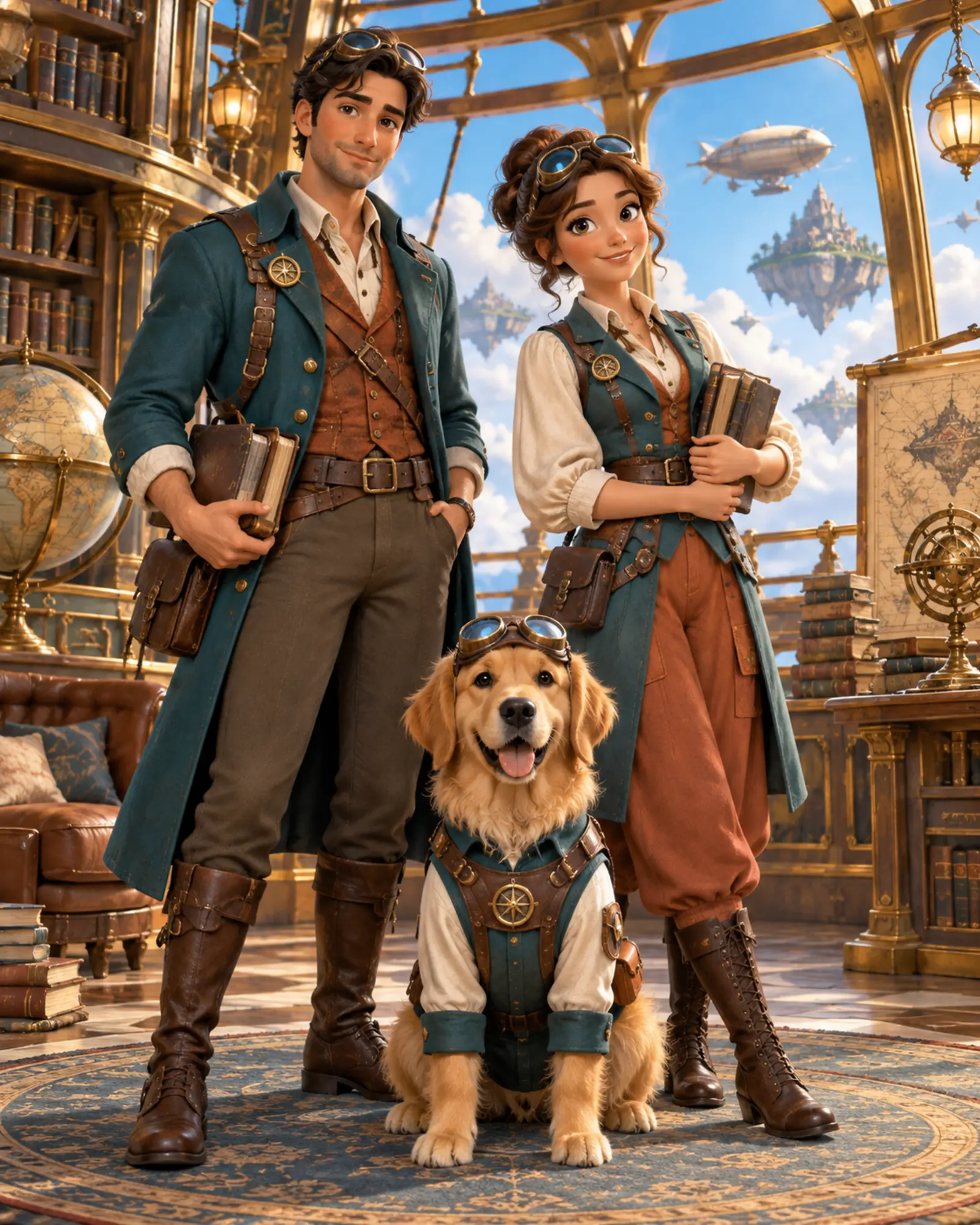 The Skyship Library People and Pets ensemble portrait master
