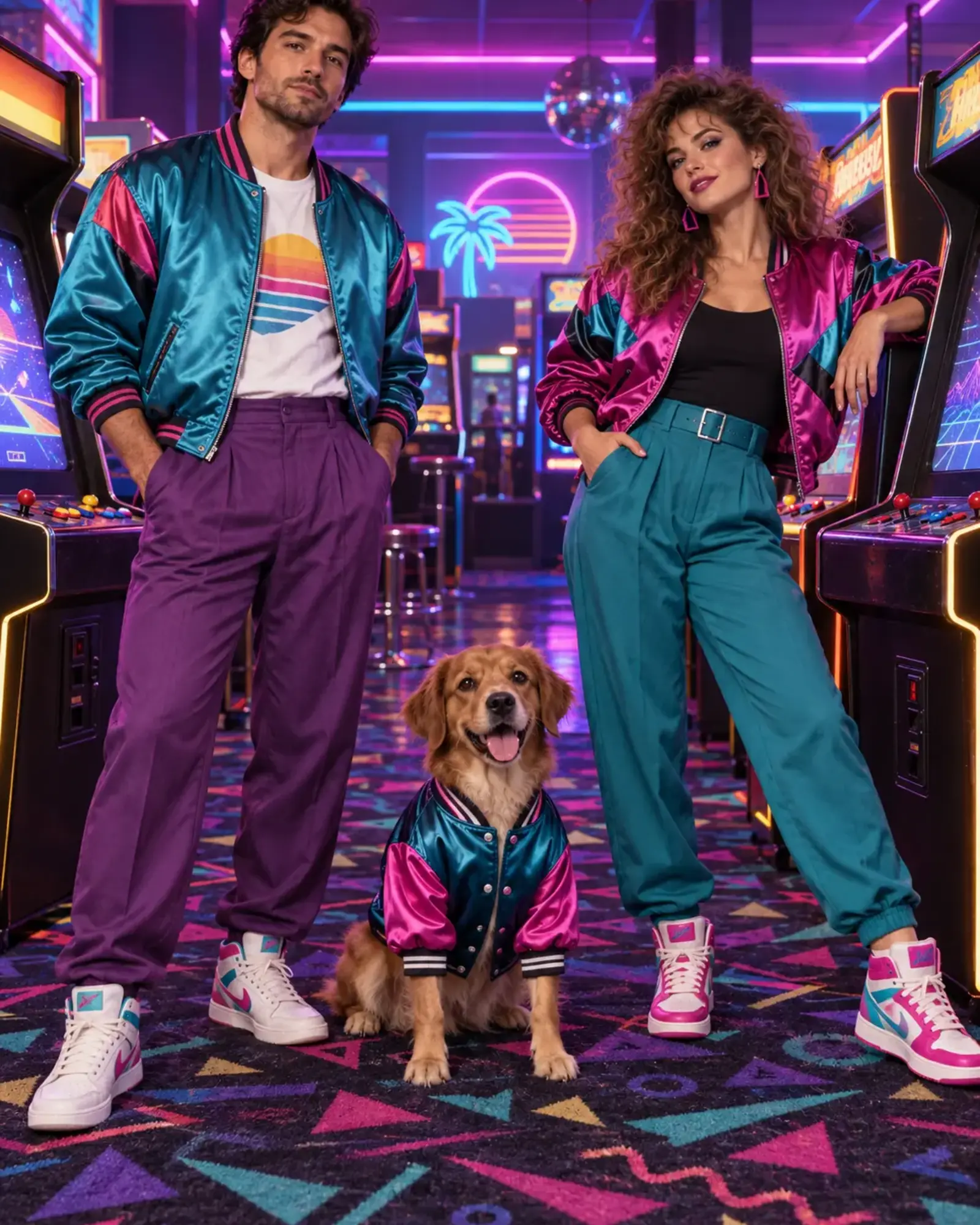 The Electric Arcade People and Pets ensemble portrait master