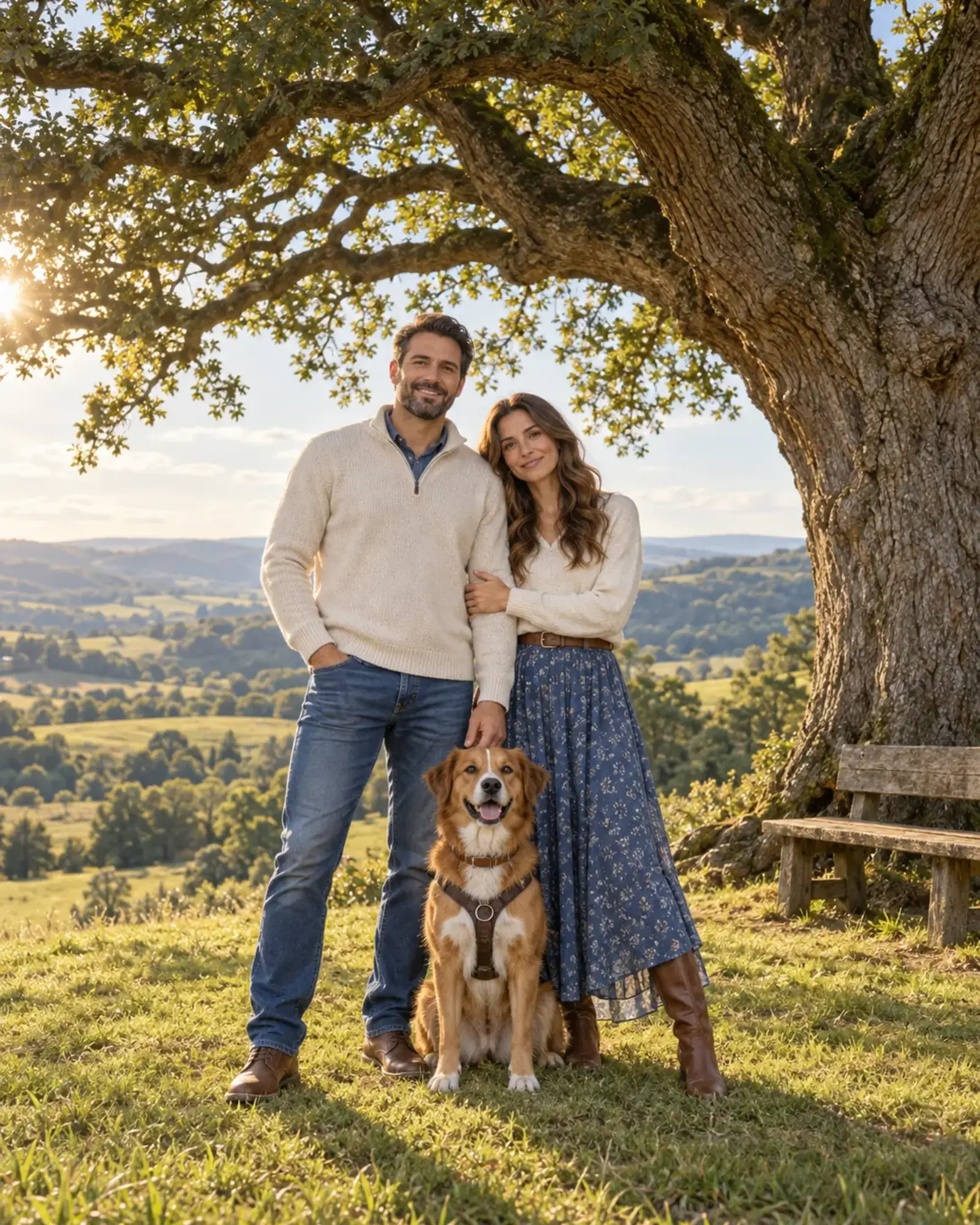 The Everlasting Oak People and Pets ensemble portrait master