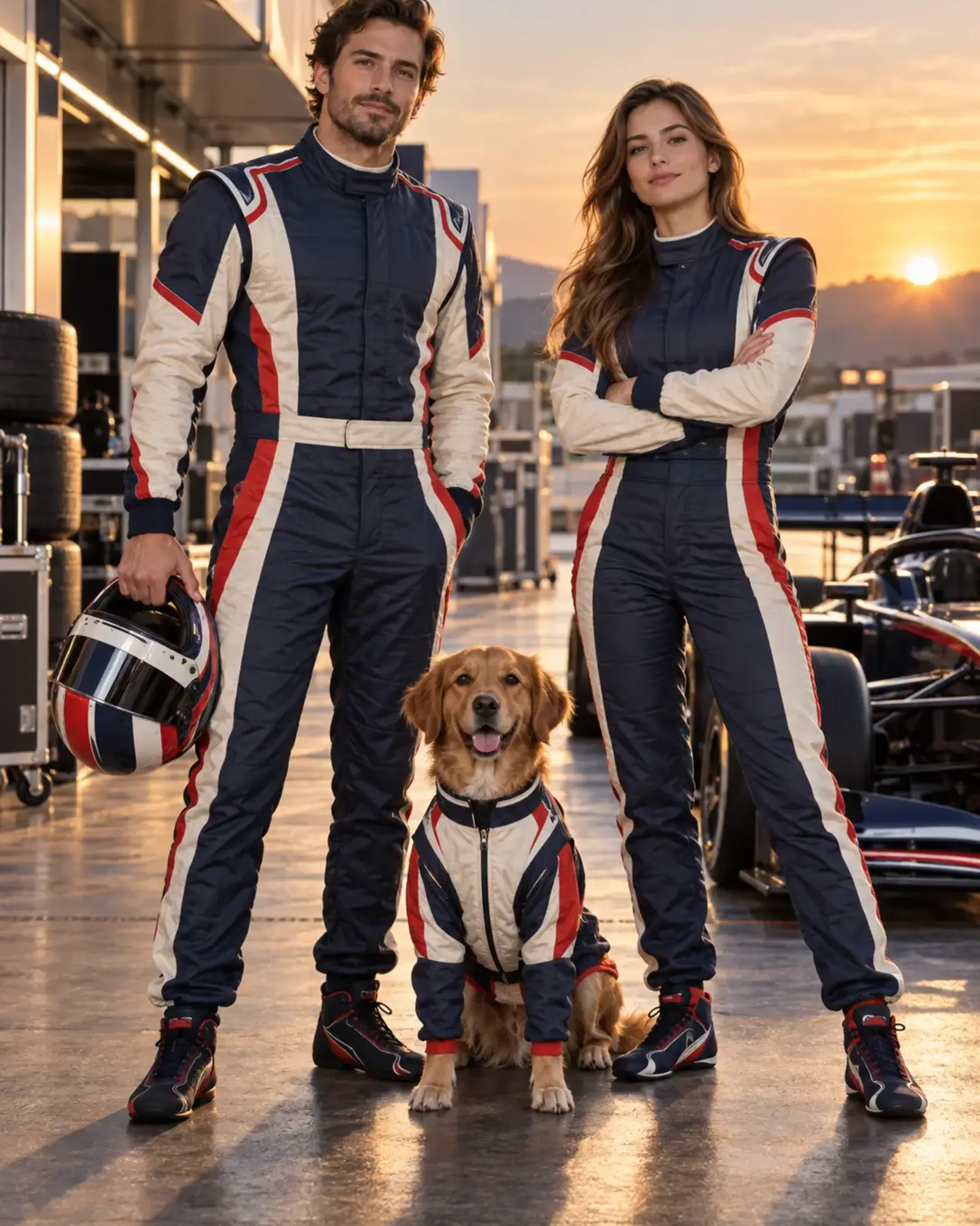 The Grand Prix Paddock People and Pets ensemble portrait master