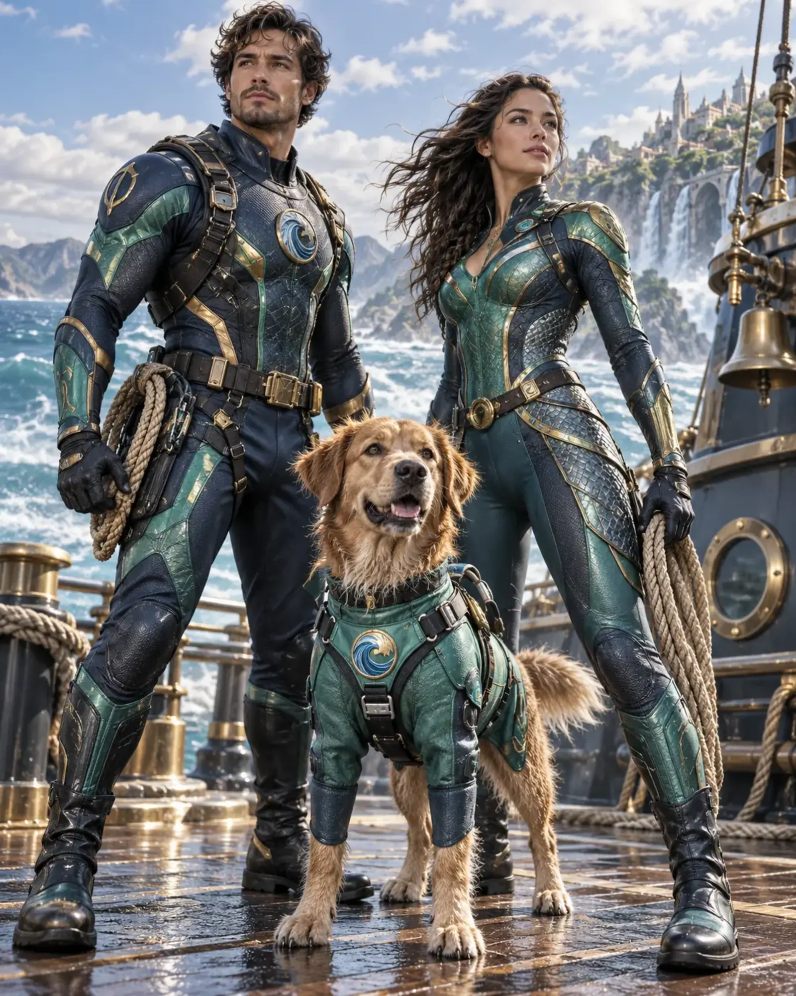 The Tideguard People and Pets ensemble portrait master